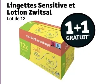 Offre: Lingettes Sensitive et Lotion