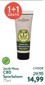 Aanbieding: Jacob Hooy CBD Spierbalsem