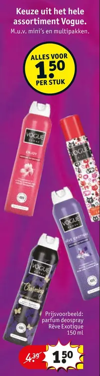 Aanbieding: Vogue parfum deospray