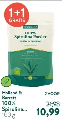 Aanbieding: 100% Spirulina Poeder