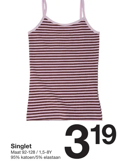 Aanbieding: Singlet