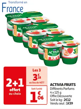 Aanbieding: ACTIVIA FRUITS