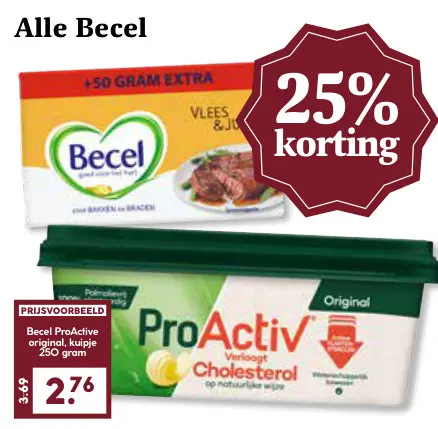 Aanbieding: Becel ProActive original, kuipje