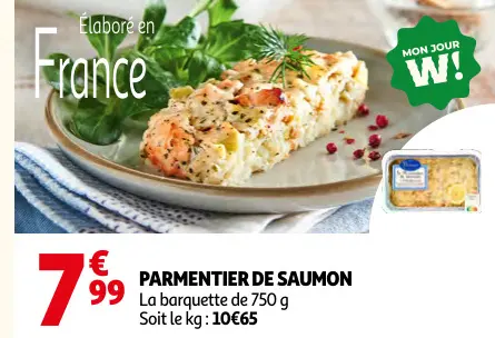 Offre: Parmentier de saumon