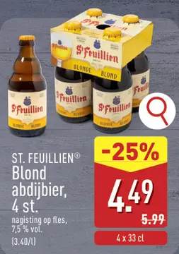 Aanbieding: ST. FEUILLIEN® Blond abdijbier