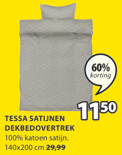 Aanbieding: TESSA SATIJNEN DEKBEDOVERTREK