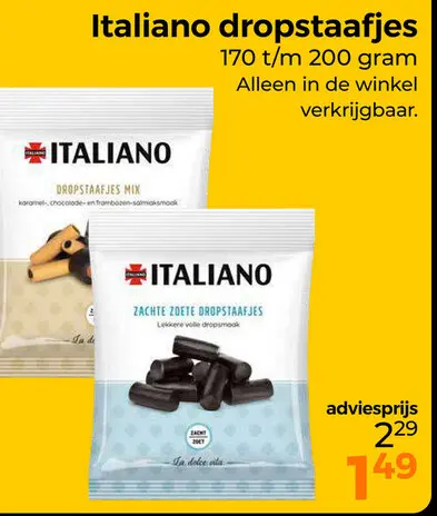 Aanbieding: dropstaafjes