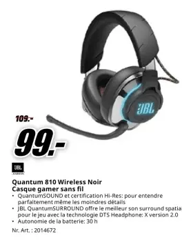Offre: Quantum 810 Wireless Noir