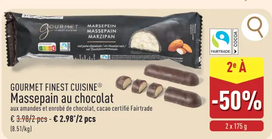 Offre: Massepain au chocolat