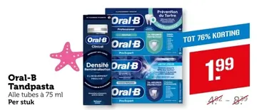Aanbieding: Oral-B Tandpasta