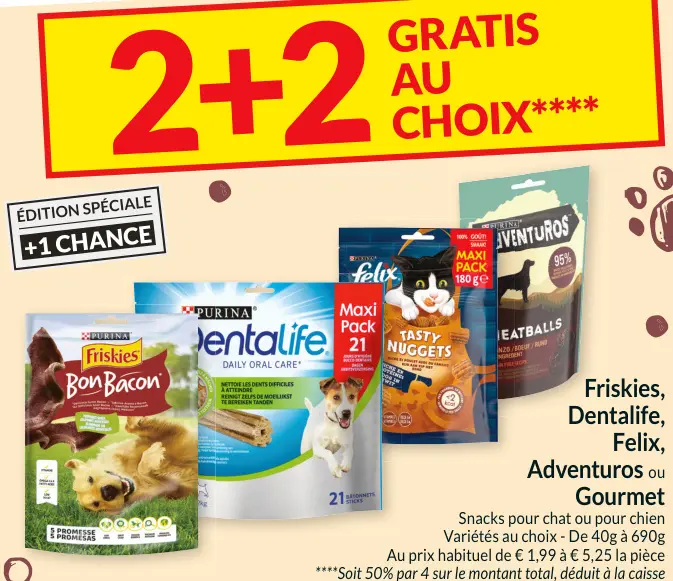Offre: Snacks pour chat ou pour chien