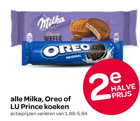 Aanbieding: Milka, Oreo of LU Prince koeken