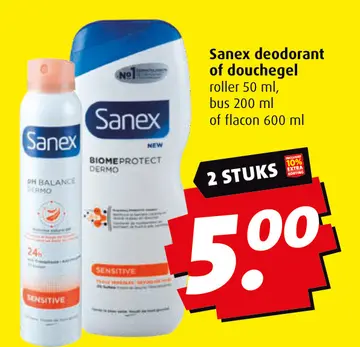 Aanbieding: Sanex deodorant of douchegel