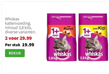 Aanbieding: Whiskas kattenvoeding