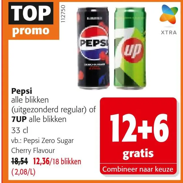 Promotie: Pepsi of 7UP alle blikken