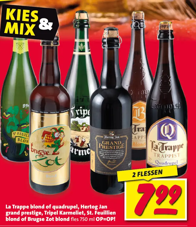 Aanbieding: La Trappe blond of quadrupel, Hertog Jan grand prestige en meer