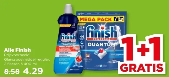 Aanbieding: Finish Glansspoelmiddel regular