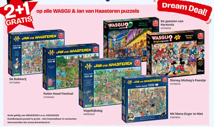 Aanbieding: WASGIJ & Jan van Haasteren puzzels