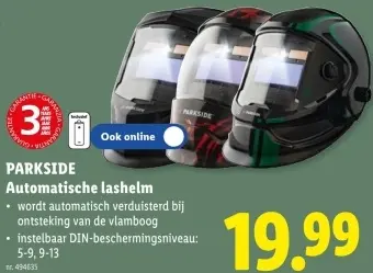 Promotie: Automatische lashelm