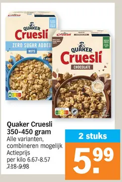Aanbieding: Quaker Cruesli