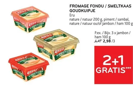 Offre: Fromage fondu / smeltkaas goudkuipje