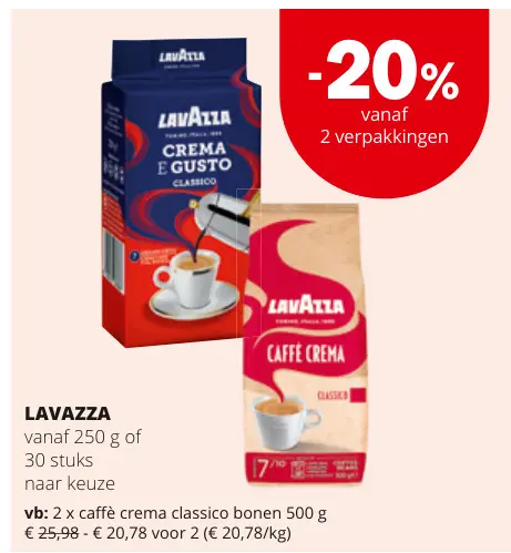 Promotie: Lavazza