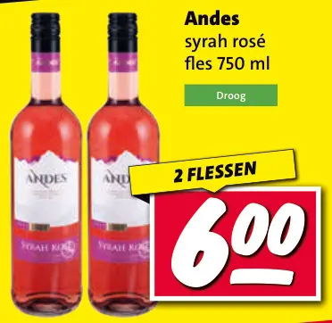 Aanbieding: Andes syrah rosé