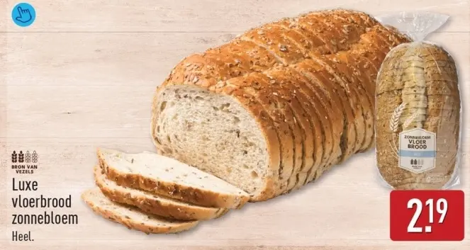 Aanbieding: Luxe vloerbrood zonnebloem