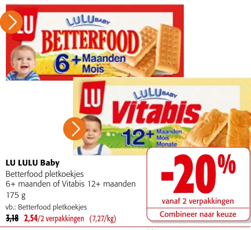 Promotie: Betterfood pletkoekjes of Vitabis