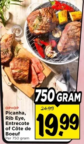 Picanha, Rib Eye, Entrecote of Côte de Boeuf