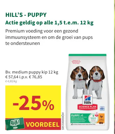 Promotie: Medium puppy kip
