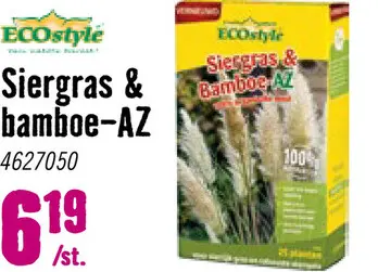 Aanbieding: ECOSTYLE Siergras & bamboe-AZ 800 gr