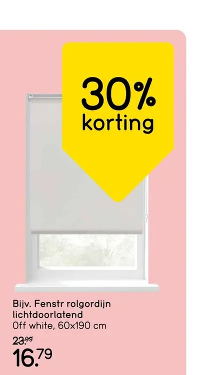 Promotie: Fenstr rolgordijn lichtdoorlatend