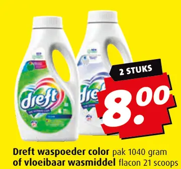 Aanbieding: Dreft waspoeder color