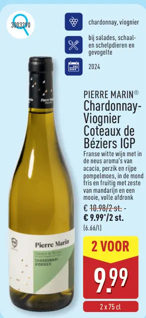 Promotie: Chardonnay-Viognier Coteaux de Béziers IGP