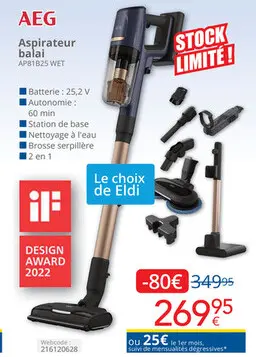 Offre: Aspirateur balai