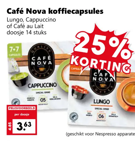 Aanbieding: koffiecapsules