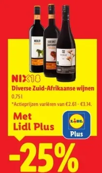 Aanbieding: Diverse Zuid-Afrikaanse wijnen