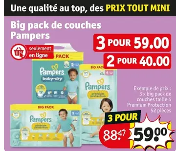 Offre: Big pack de couches