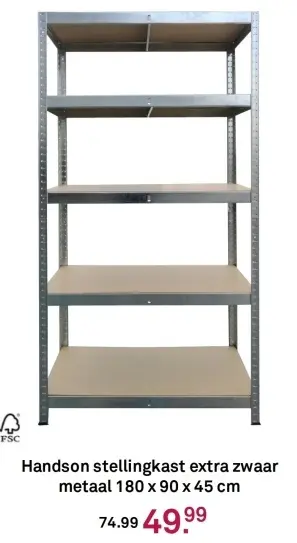 Aanbieding: Stellingkast extra zwaar