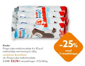 Aanbieding: Pingui cake melkchocolade