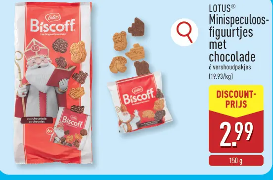 Aanbieding: Minispeculoos-figuurtjes met chocolade