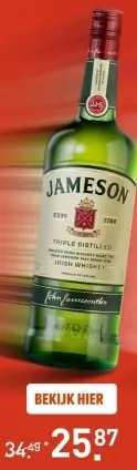 Aanbieding: Jameson Irish Whiskey