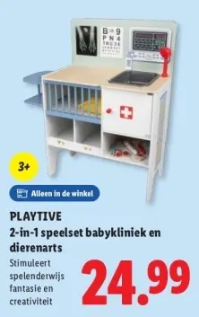 Aanbieding: 2-in-1 speelset babykliniek en dierenarts