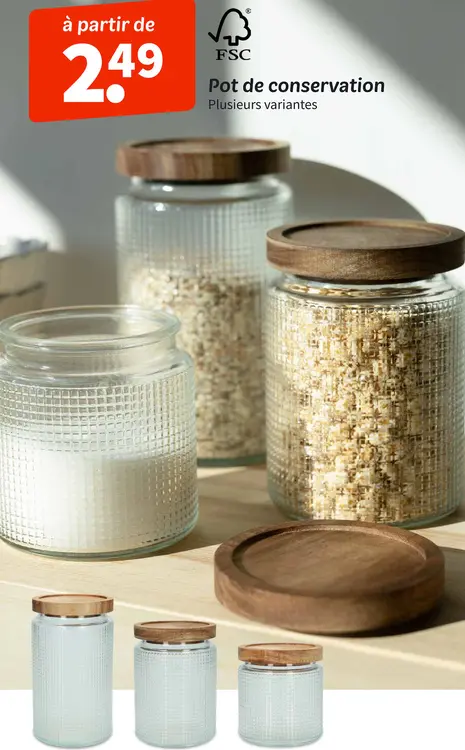 Offre: Pot de conservation