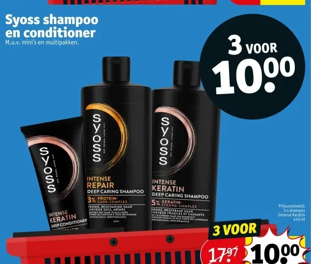 Promotie: Syoss shampoo en conditioner