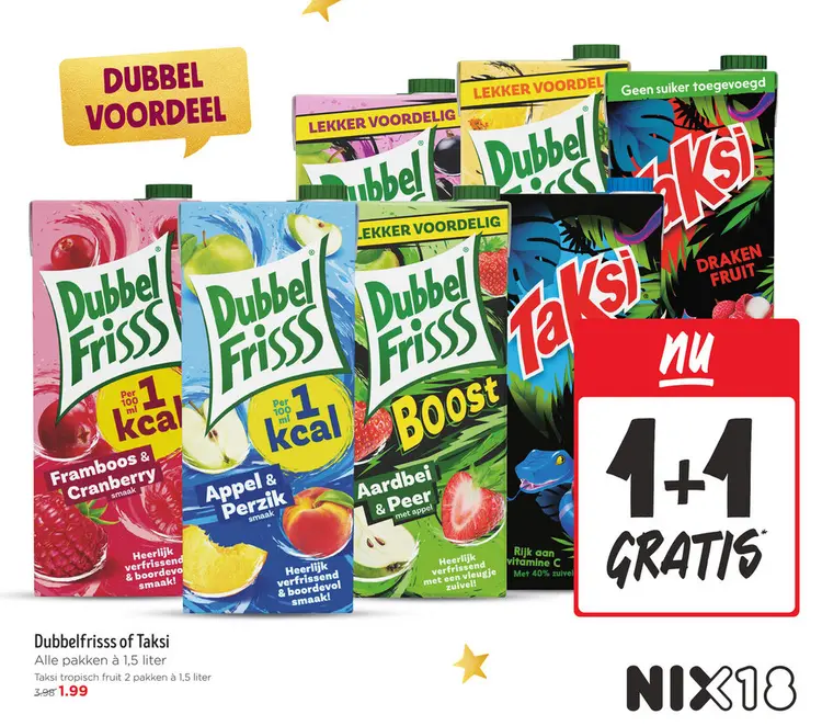 Aanbieding: Dubbelfrisss or Taksi