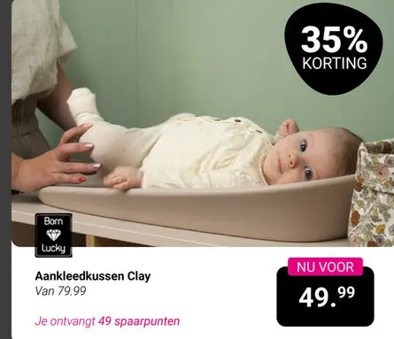 Aanbieding: Aankleedkussen Clay