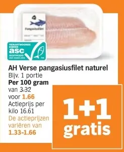Aanbieding: Pangasiusfilet naturel