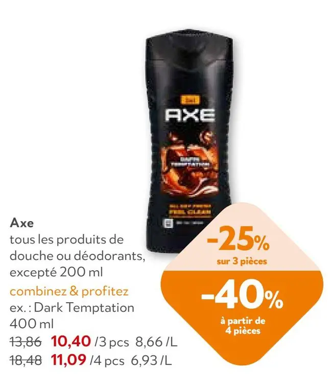 Offre: Axe Dark Temptation